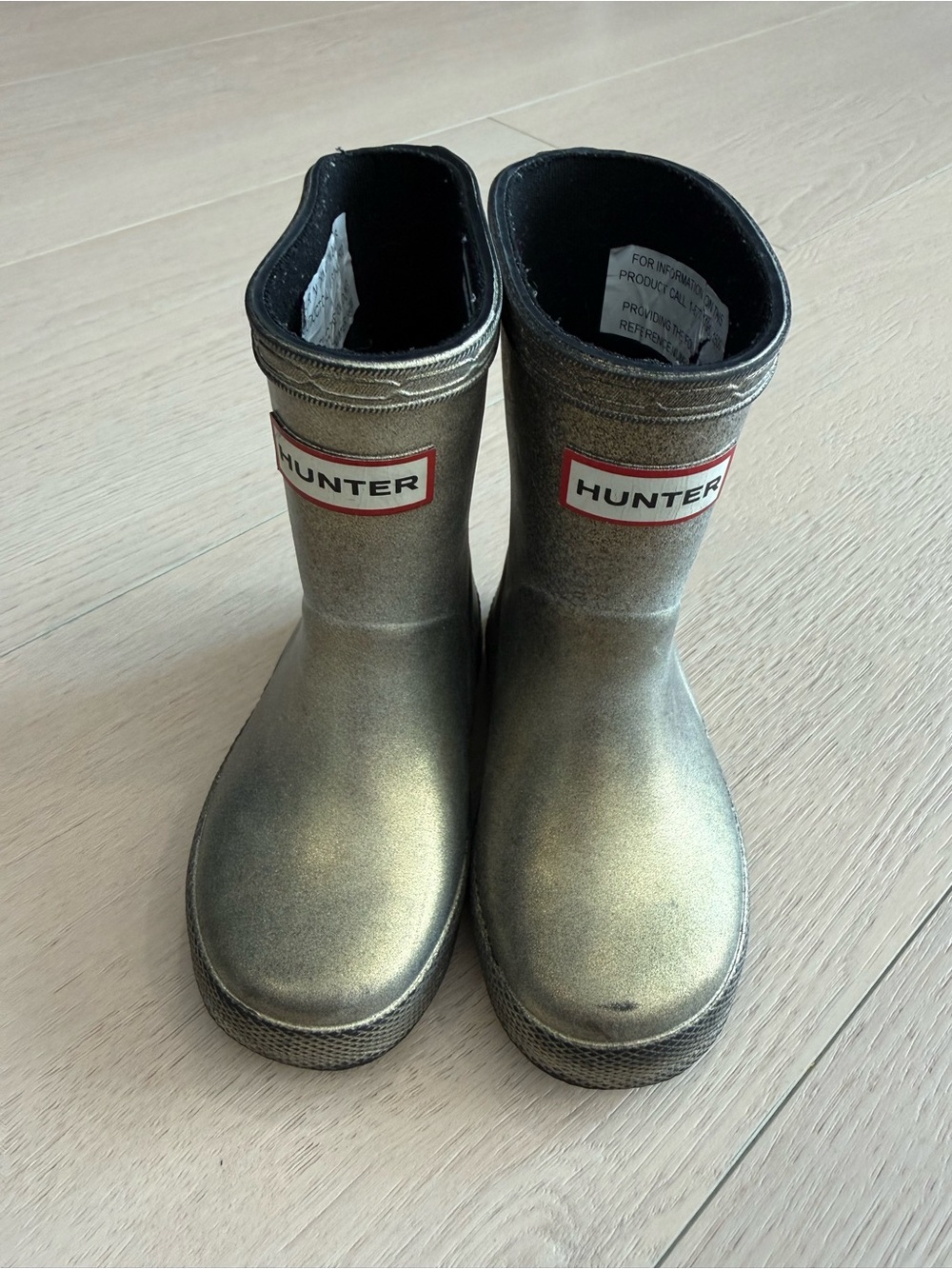 Kids Hunter Gold Rubber Boots | 5C/21EU